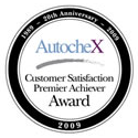AutocheX Customer Satisfaction Premier Achiever Award, 2009